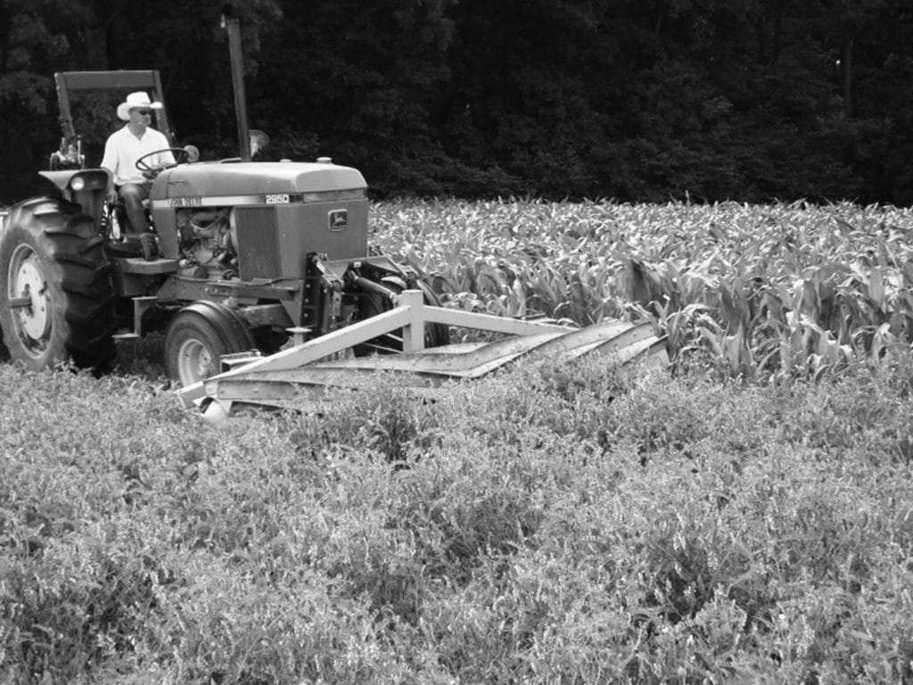 Farmer organic no-till farm