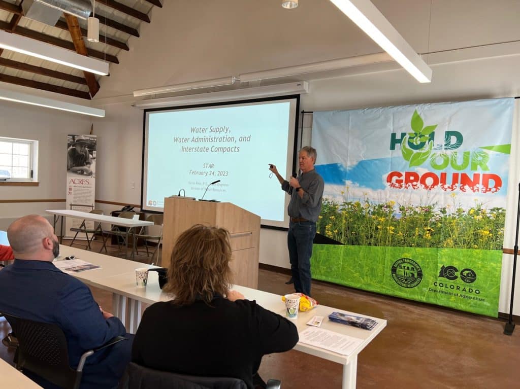 Kevin Rein presents at the Colorado STAR event Feb. 2023
