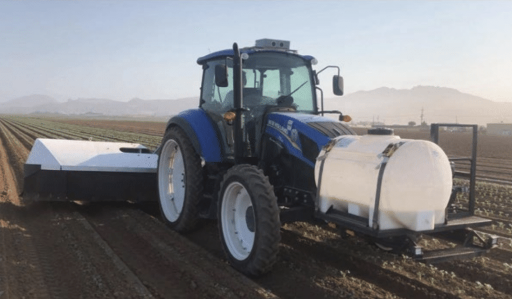 machine in dirt field
