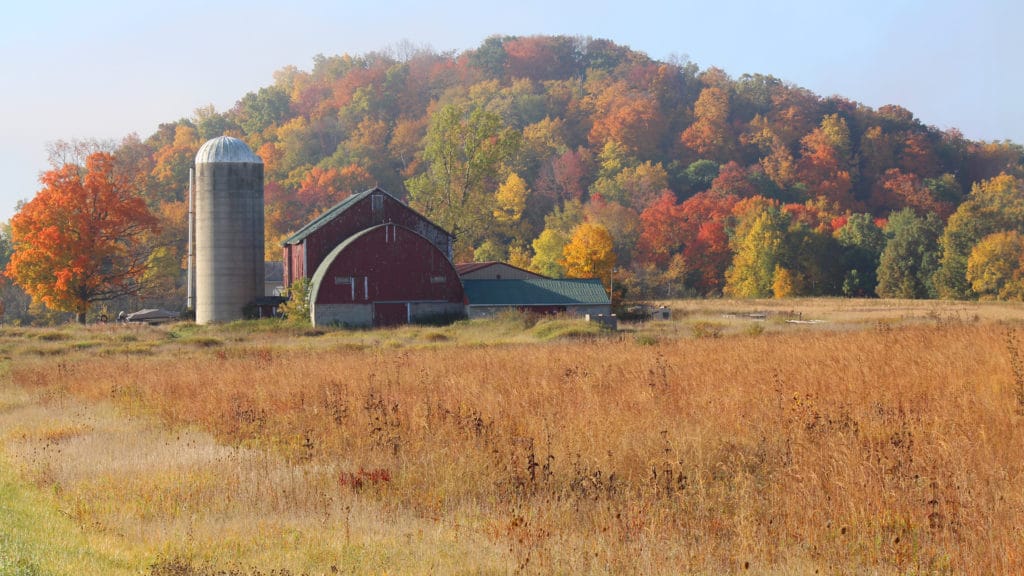 farm in autumn